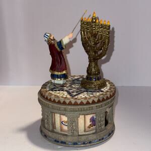 San Francisco Co. Music Box Hanukkah Rotating Marjorie Sarnat WORKS Rock of Ages